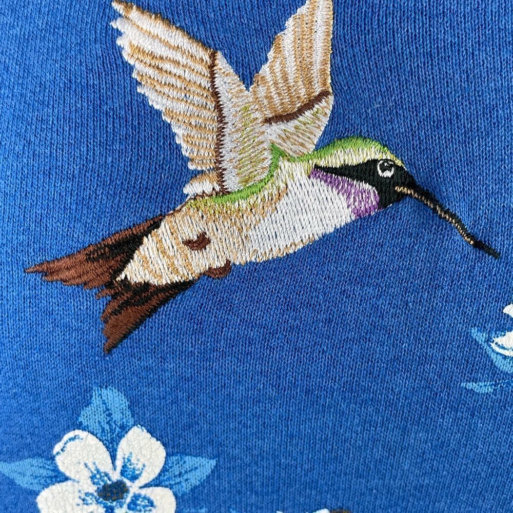 Vintage AU Sportswear Hummingbird Sweatshirt Size M EUC - Picture 3 of 7